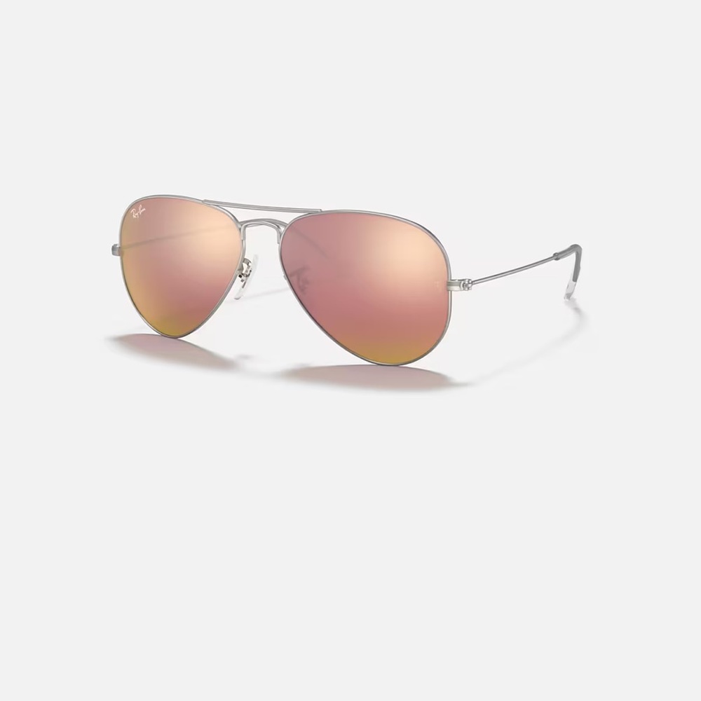 Ray Ban Copper Aviator Flash Sunglasses
